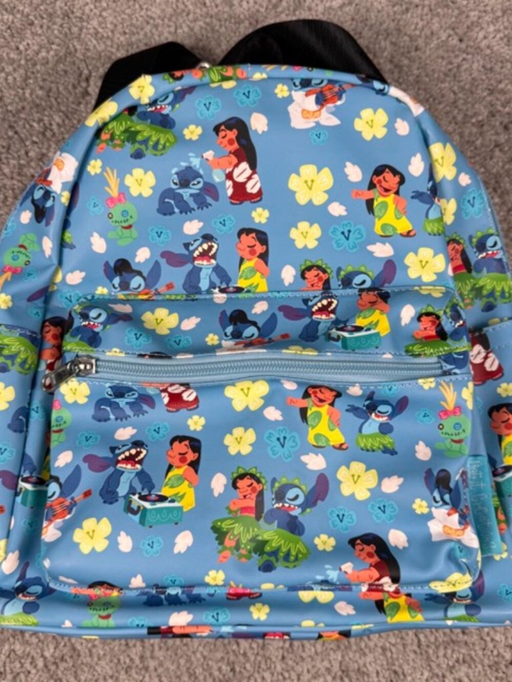 Get it Creations Disney Lilo and Stitch Hawaiian Themed Mini Backpack Bag Blue